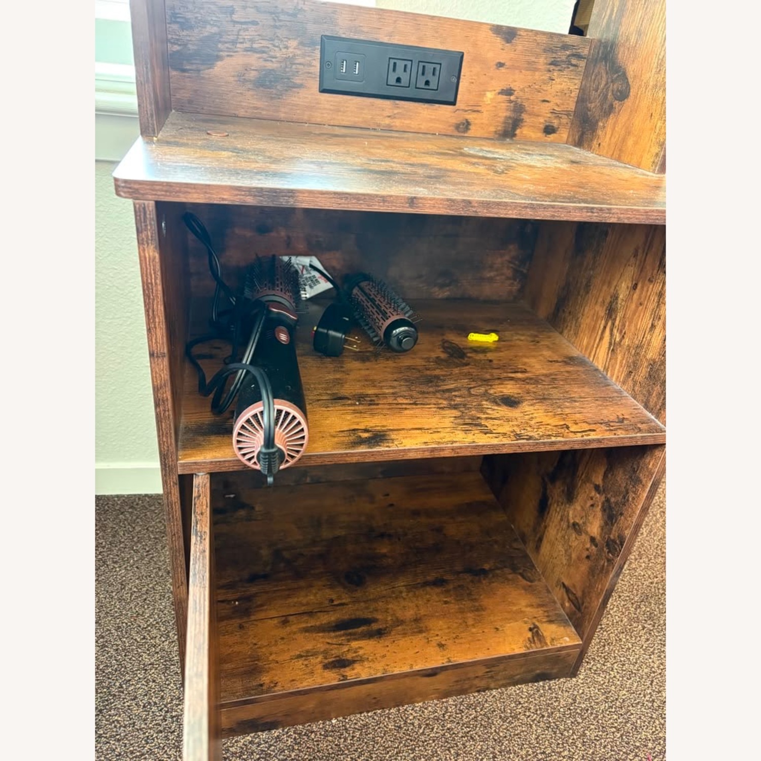 Bookshelf Hutch & Built-In Power Outlet - image-3