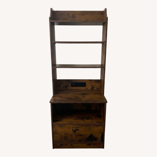 Used Bookshelf Hutch & Built-In Power Outlet for sale on AptDeco