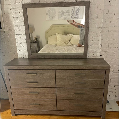 Used Culverbach 6 Drawer Dresser + Mirror for sale on AptDeco