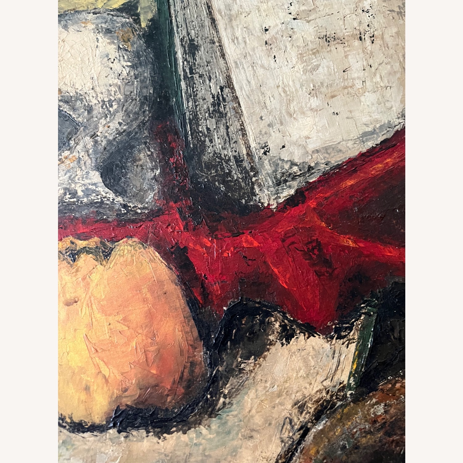 Mid Century Still Life Painting Oil on Board - image-3