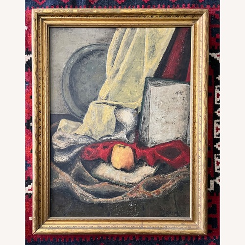 Used Mid Century Still Life Painting Oil on Board for sale on AptDeco