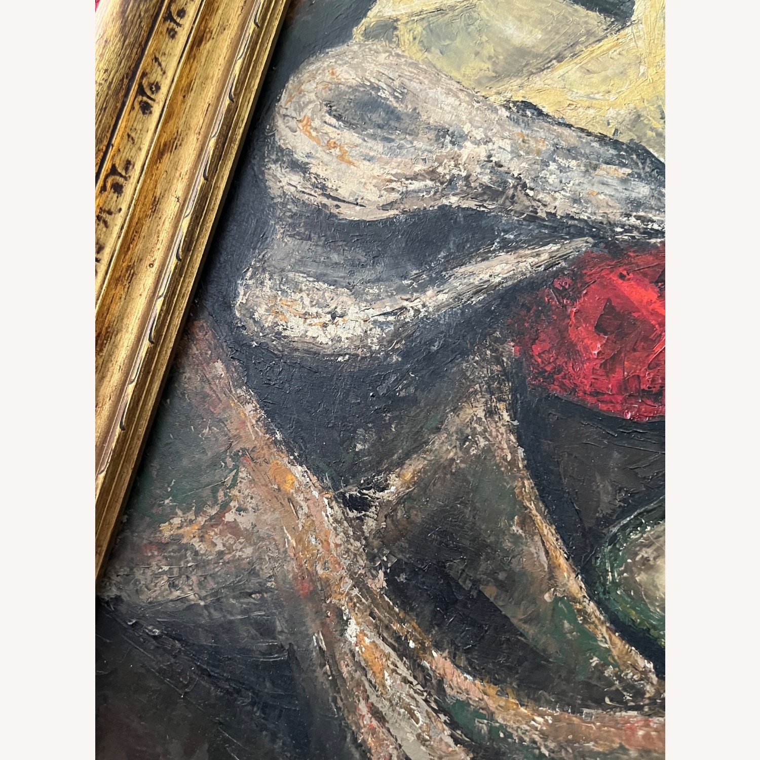 Mid Century Still Life Painting Oil on Board - image-4