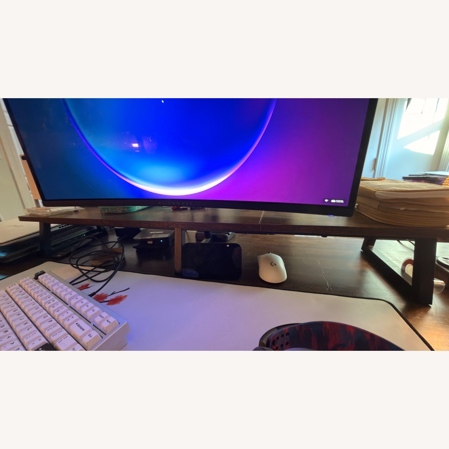 Uplift Electric Standing Desk with Custom Top - image-6