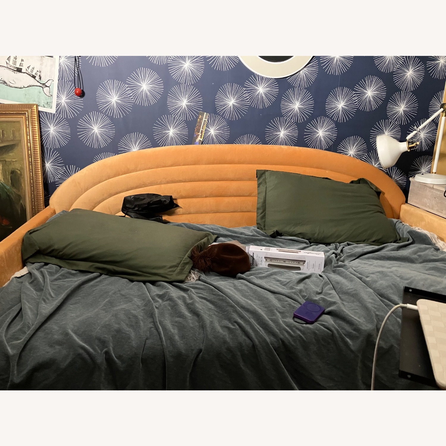Wayfair Orrin Yellow Upholstered Daybed - image-3
