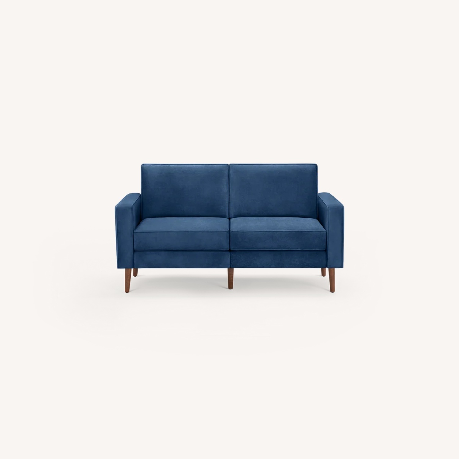 Burrow Nomad Dark Gray Velvet Loveseat - image-4