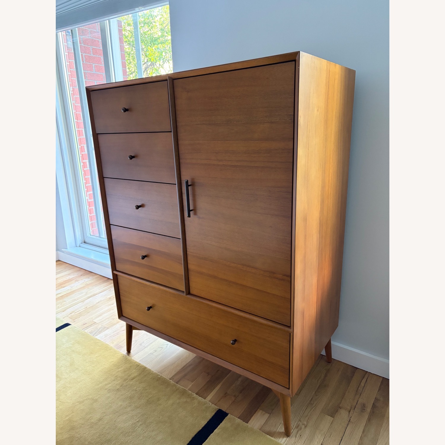 West Elm Mid Century Modern Wood Armoire/Dresser - image-5