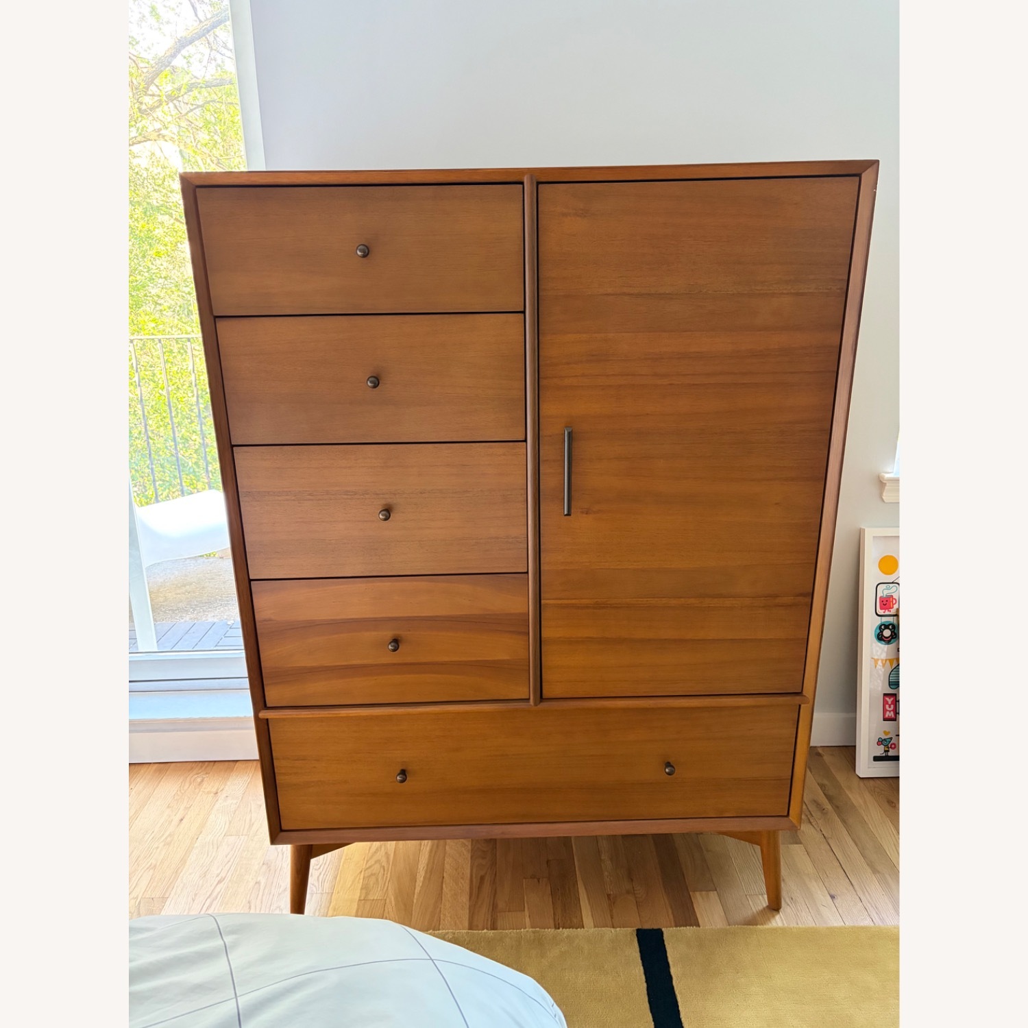 West Elm Mid Century Modern Wood Armoire/Dresser - image-2