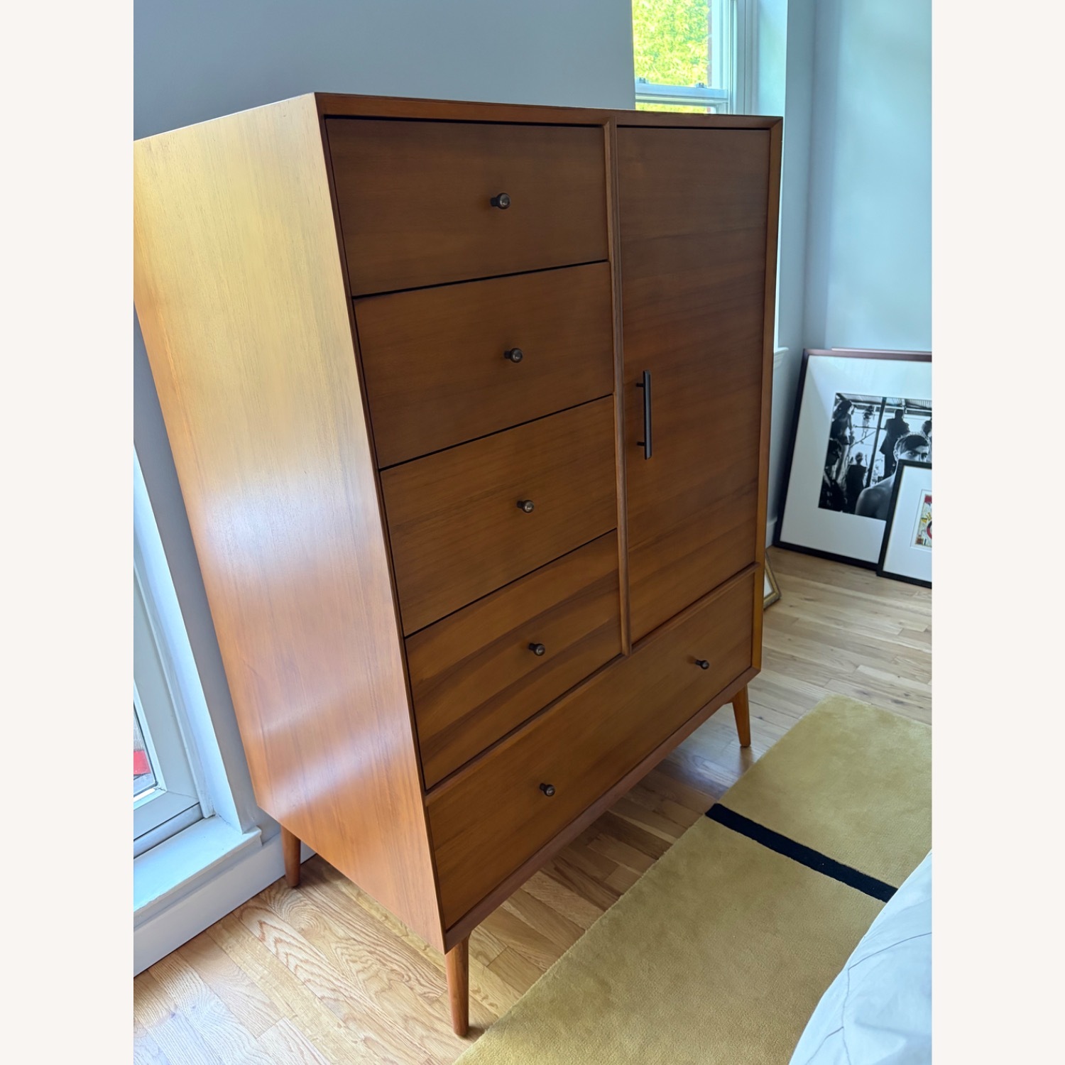 West Elm Mid Century Modern Wood Armoire/Dresser - image-3