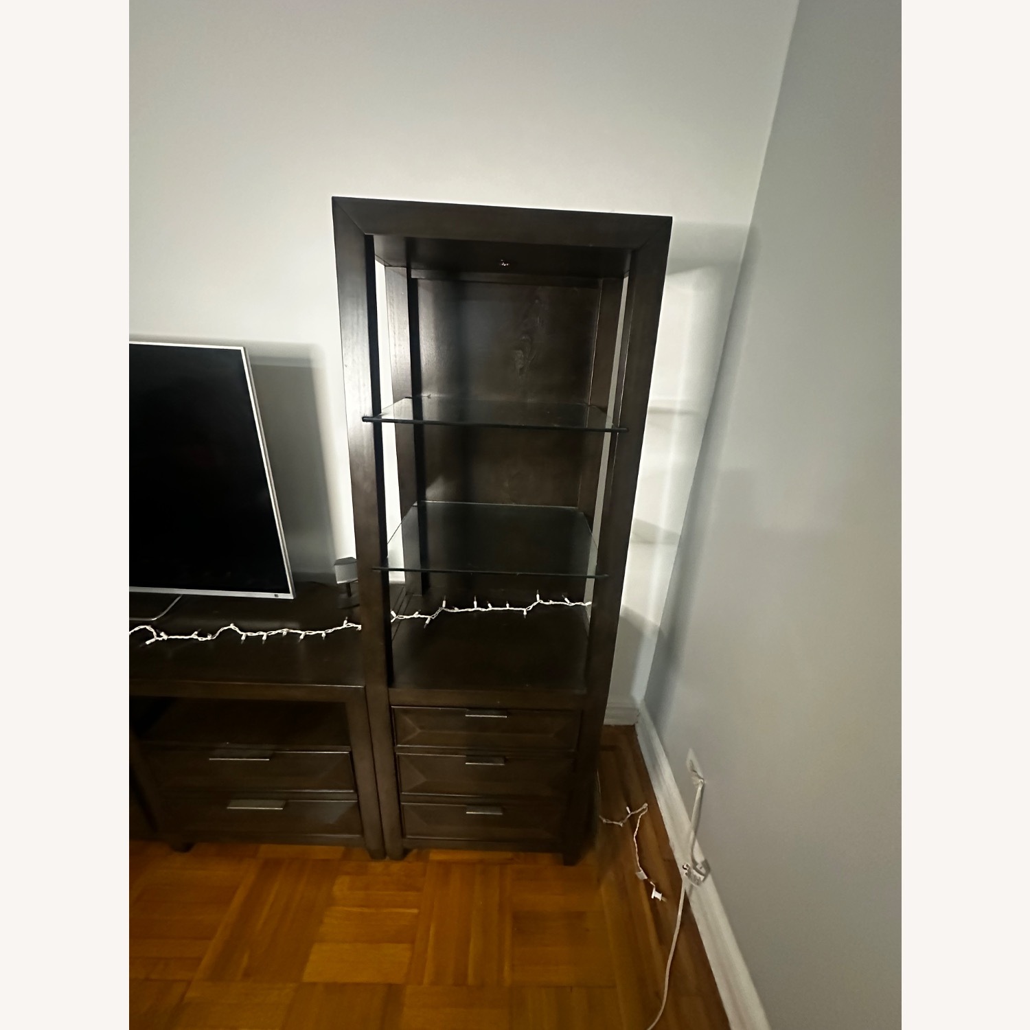 Bob's Discount Furniture Dark Brown Media Storage - image-4