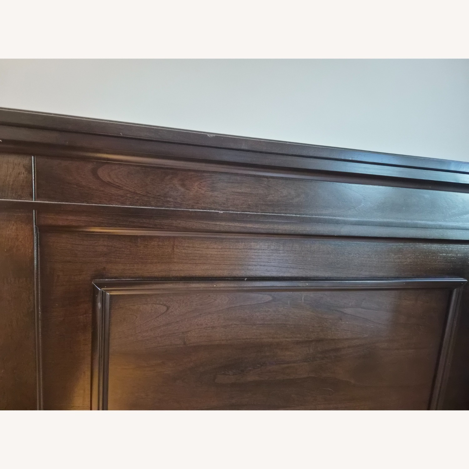 Ashley Furniture Dark Brown Wood Queen Bed - image-3