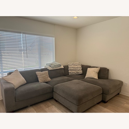 Used Dark Gray Fabric 2 Piece Sectional for sale on AptDeco