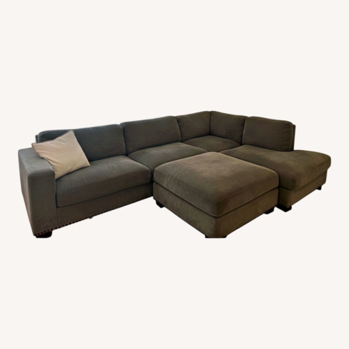 Used Dark Gray Fabric 2 Piece Sectional for sale on AptDeco