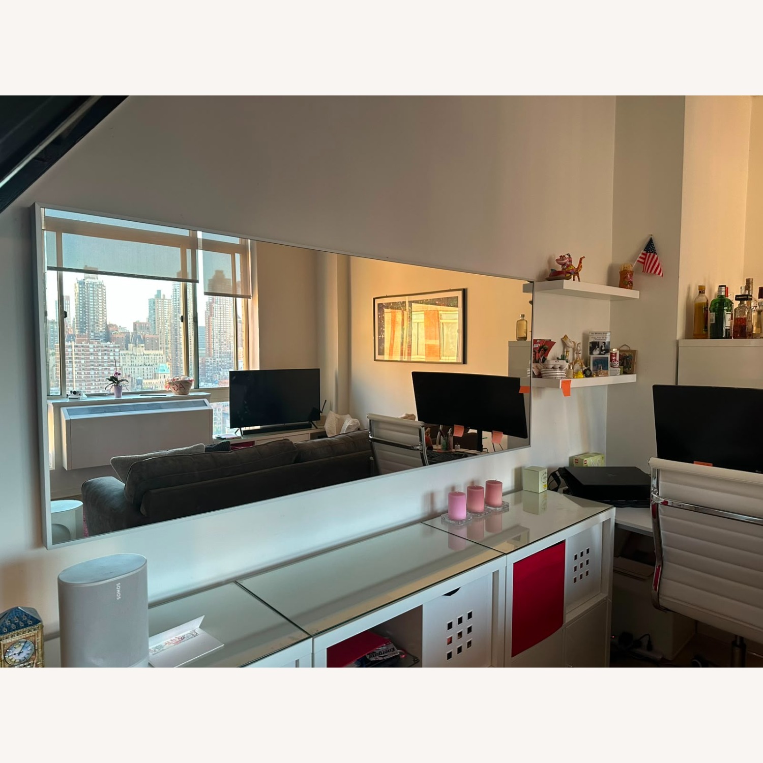 IKEA Silver Metal Wall Mirror - image-1
