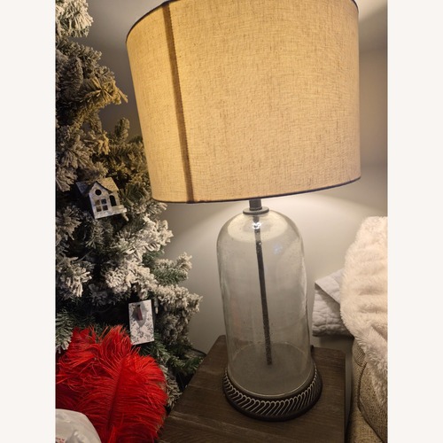 Used Ashley Furniture Manelin Transparent Glass Table Lamps for sale on AptDeco