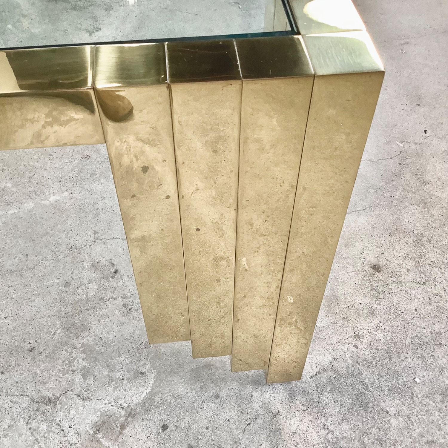 Monumental Vintage Square Coffee Table 48x48 - image-11