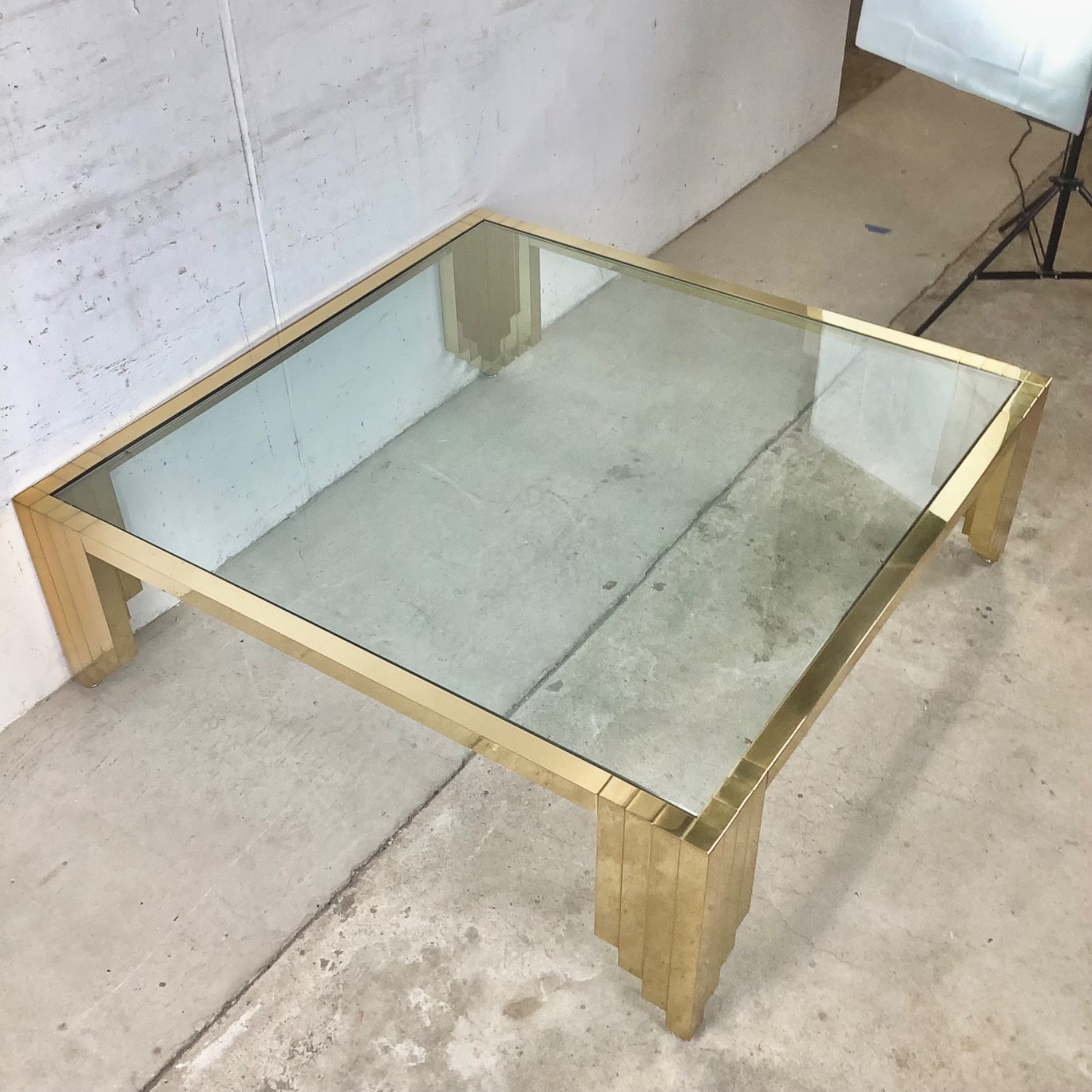 Monumental Vintage Square Coffee Table 48x48 - image-17
