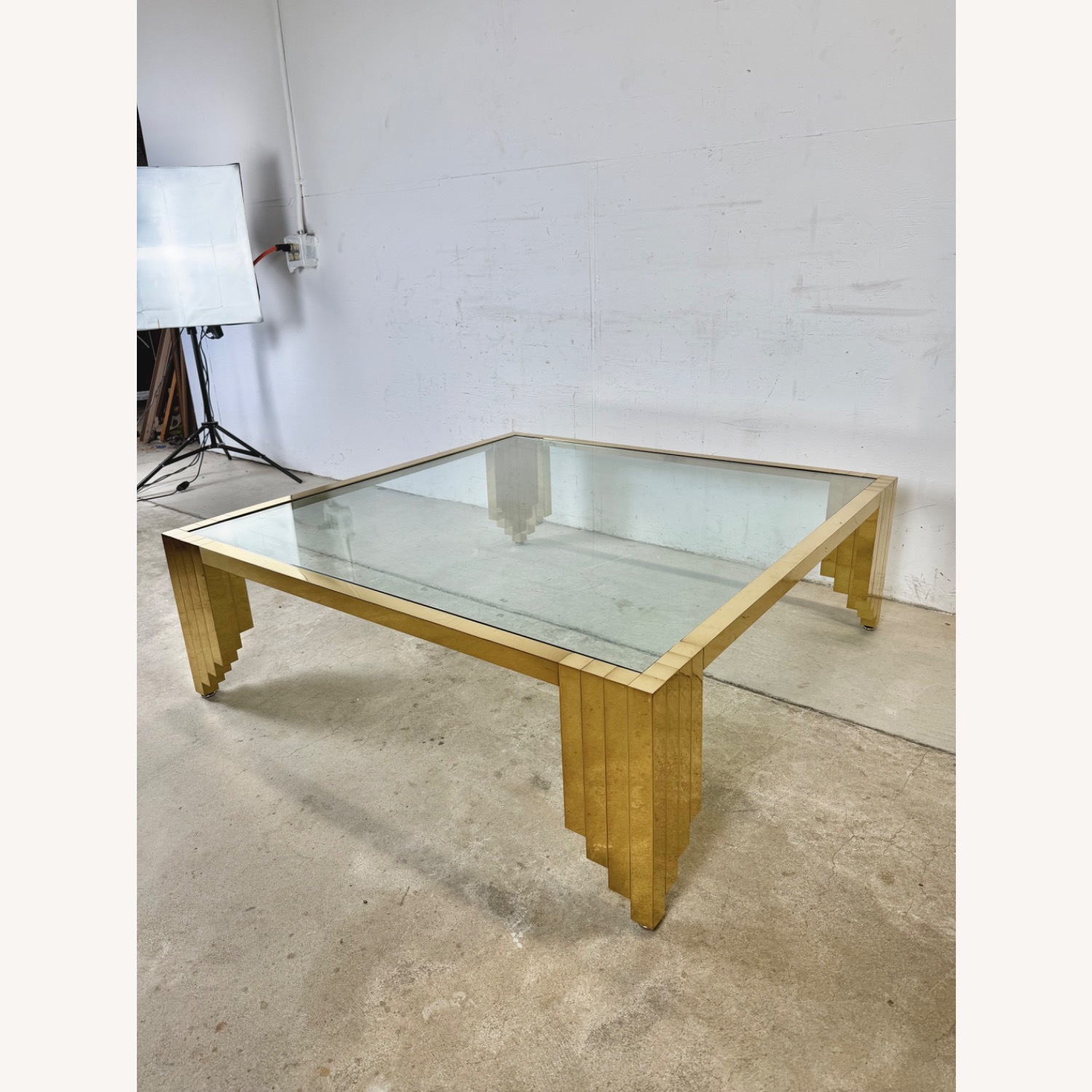 Monumental Vintage Square Coffee Table 48x48 - image-19