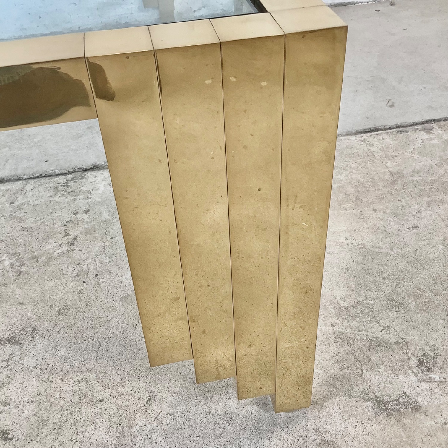 Monumental Vintage Square Coffee Table 48x48 - image-27