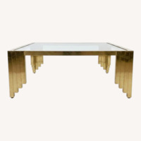 Monumental Vintage Square Coffee Table 48x48
