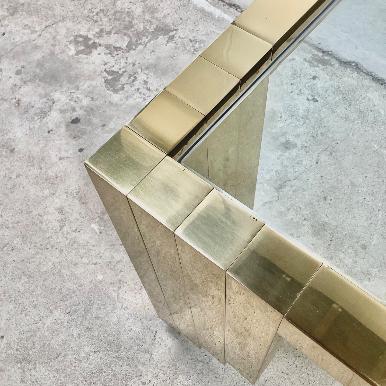 Monumental Vintage Square Coffee Table 48x48 - image-10