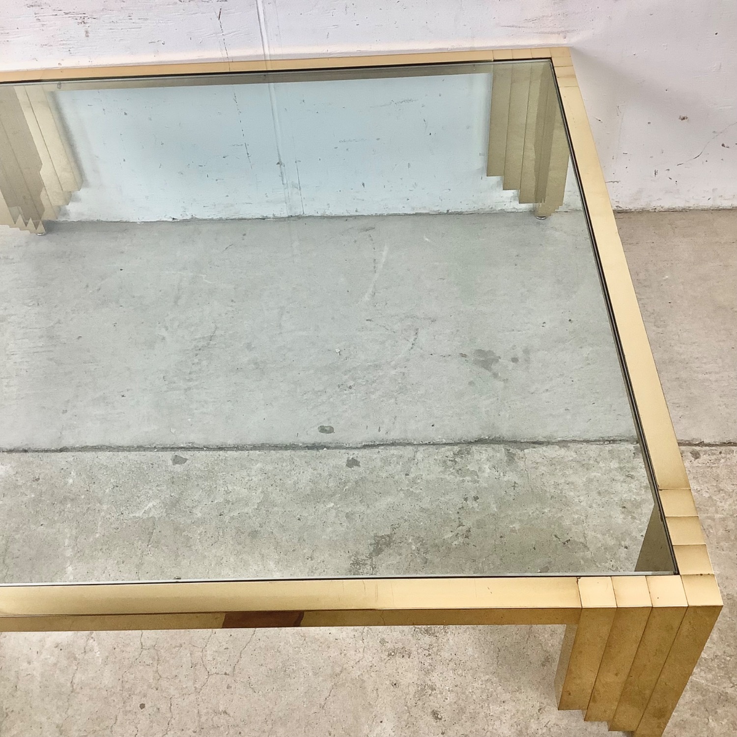 Monumental Vintage Square Coffee Table 48x48 - image-5