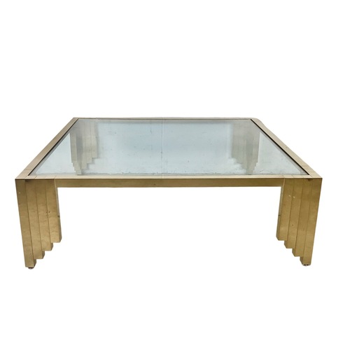 Used Monumental Vintage Square Coffee Table 48x48 for sale on AptDeco