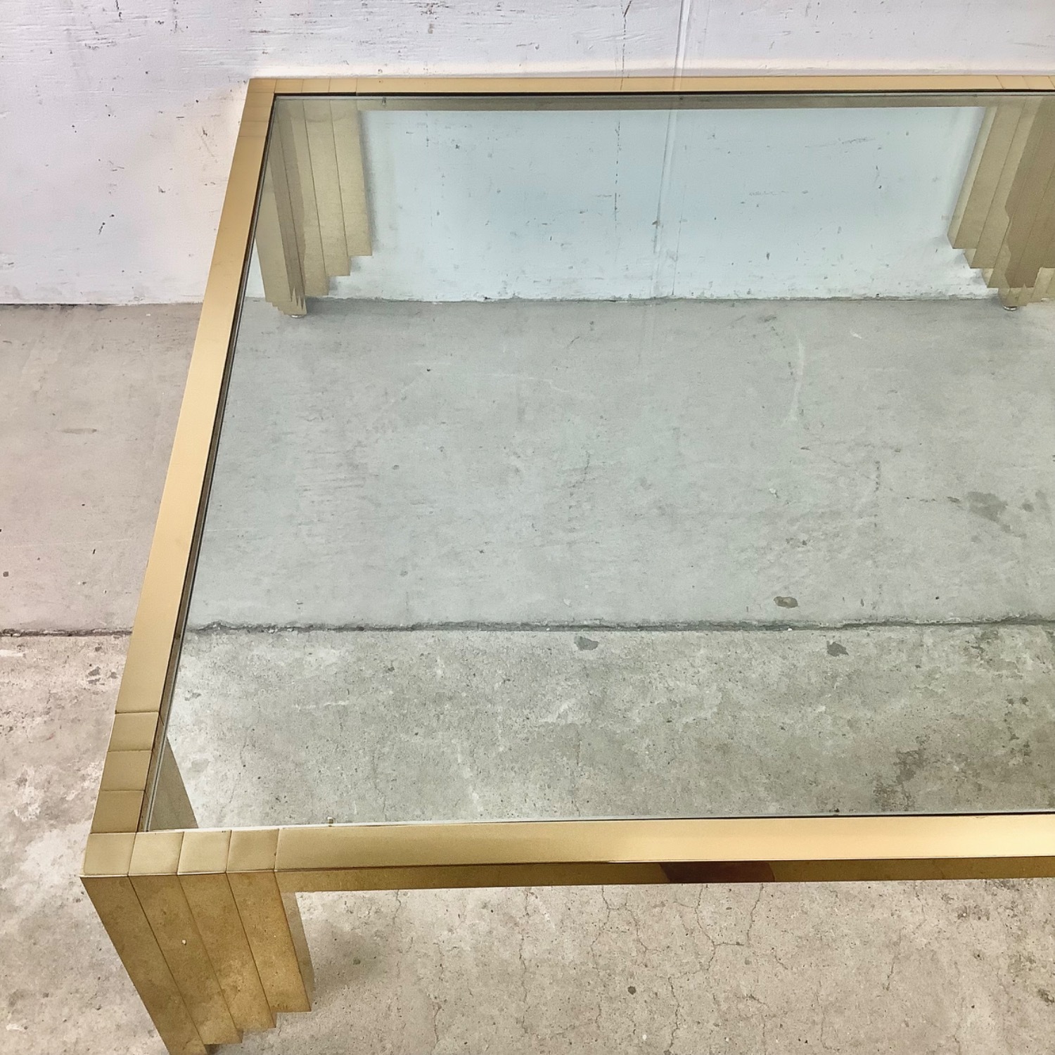 Monumental Vintage Square Coffee Table 48x48 - image-4