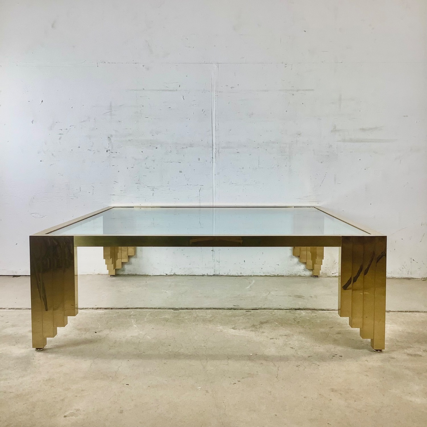 Monumental Vintage Square Coffee Table 48x48 - image-2