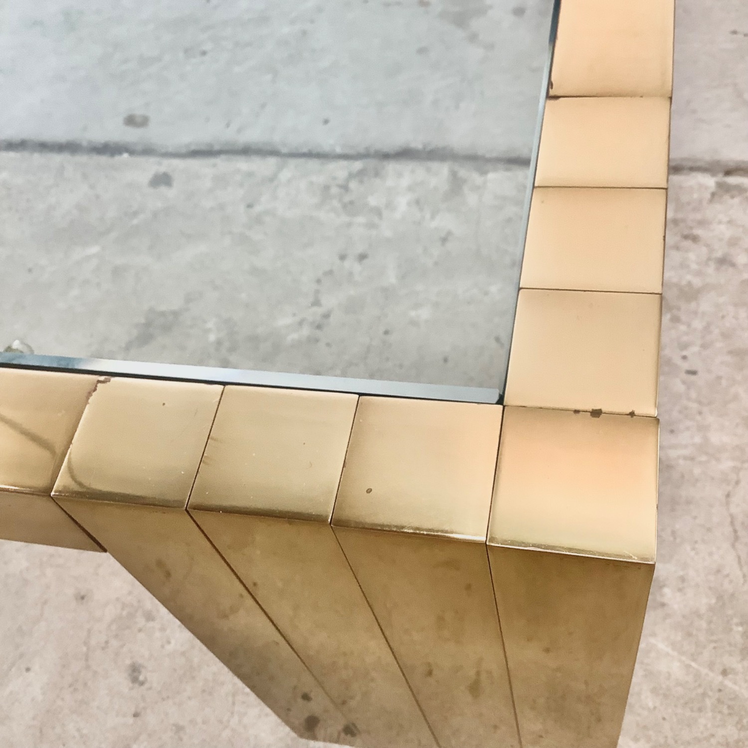 Monumental Vintage Square Coffee Table 48x48 - image-8