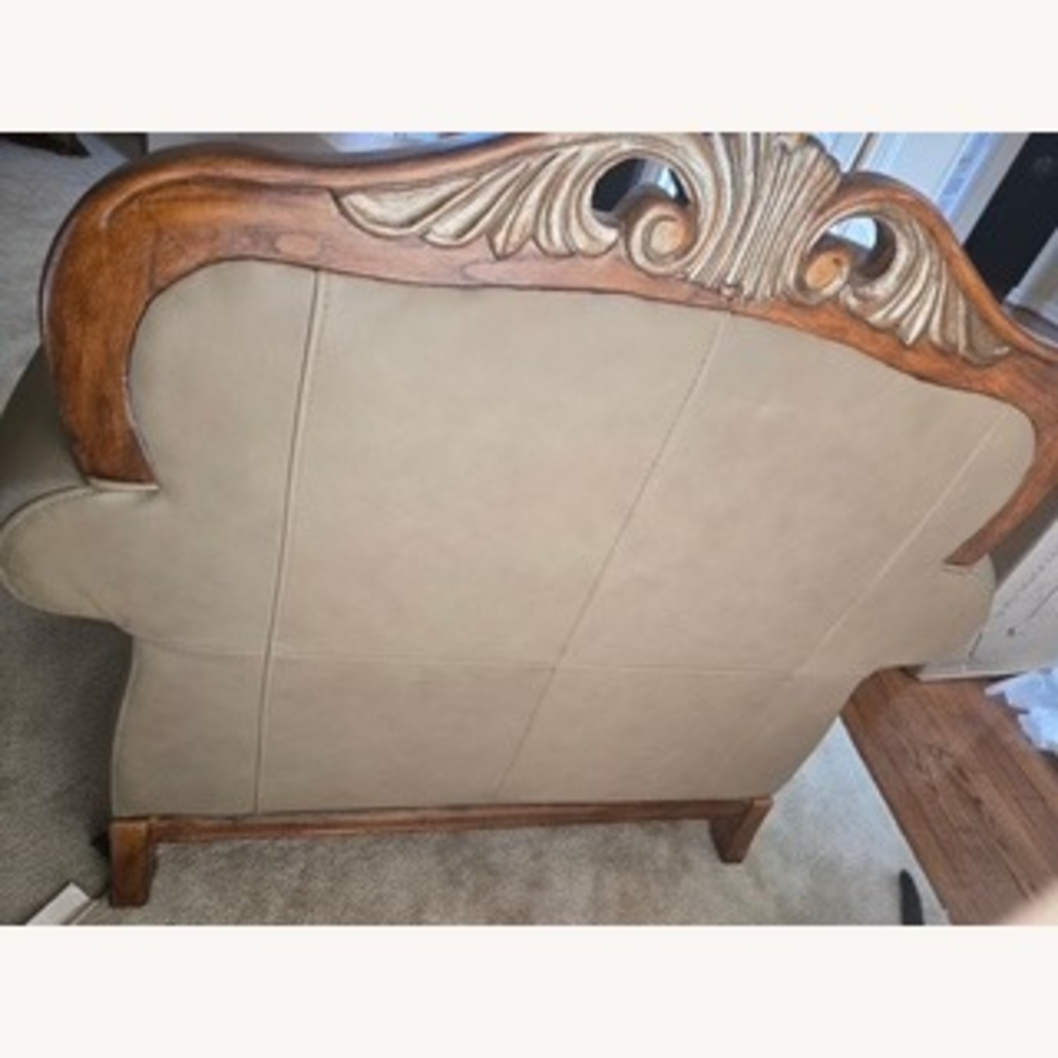 Havertys Leather Armchair - image-5