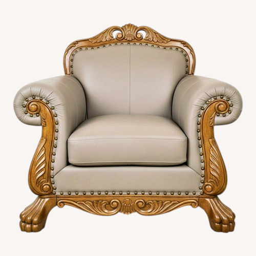 Used Havertys Leather Armchair for sale on AptDeco