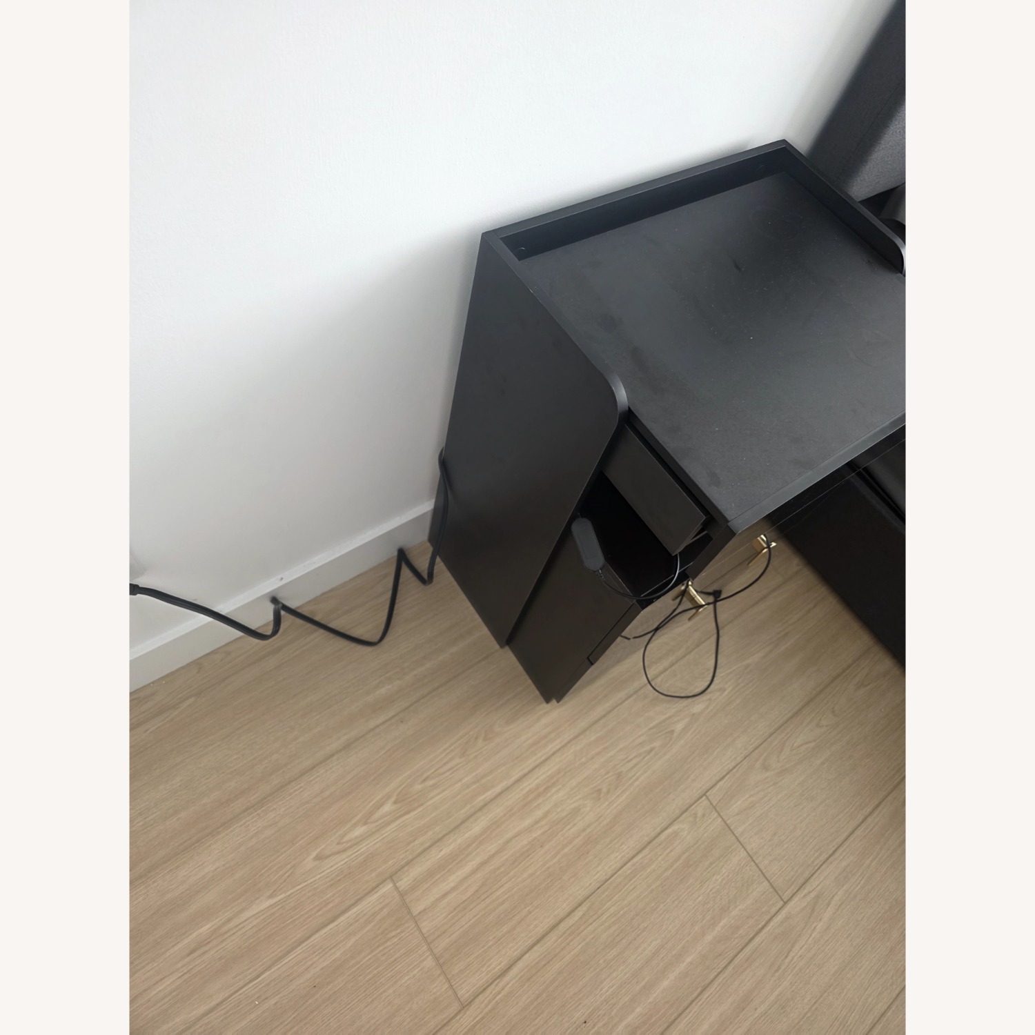 Black Wood Nightstands - image-4