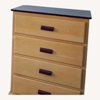 Wood Dresser with 4 Drawers 