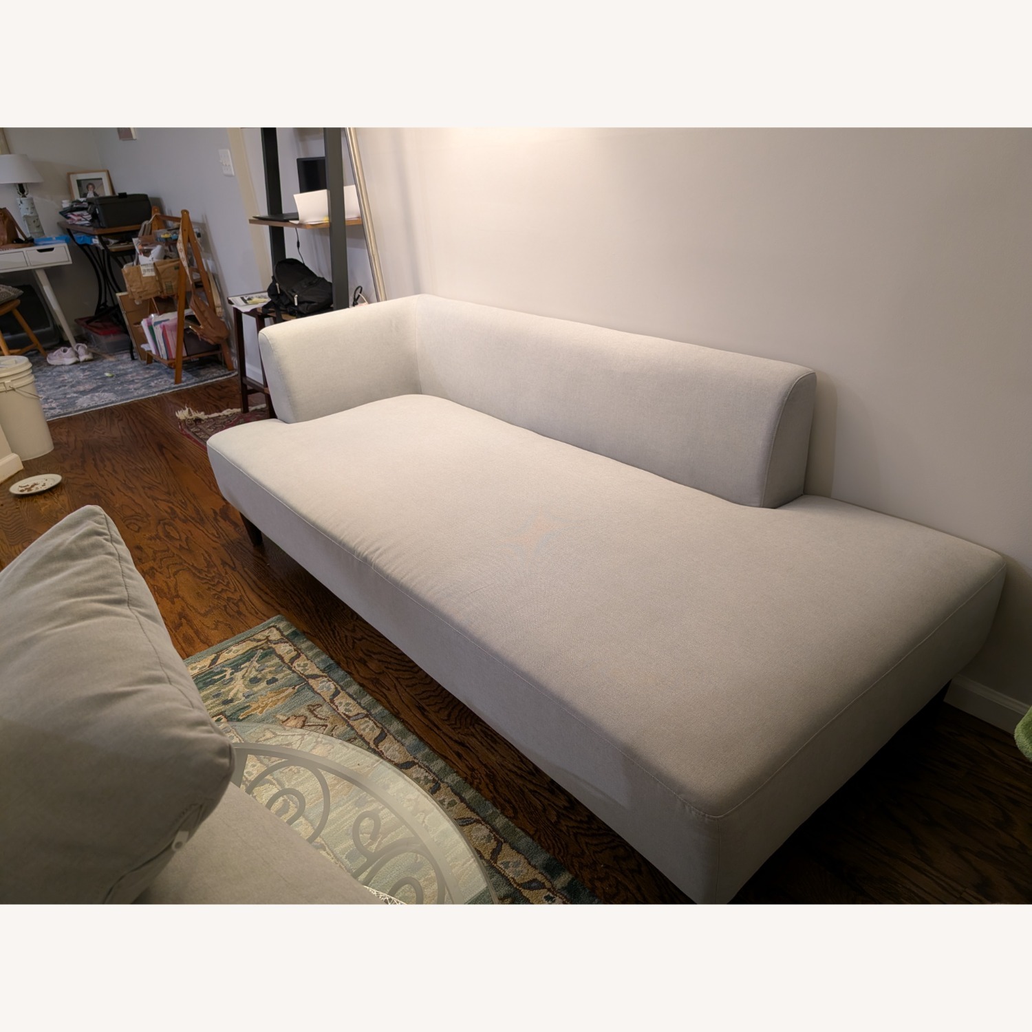 Pottery Barn Soma Palomar Light Gray Fabric Chaise Lounge - image-3