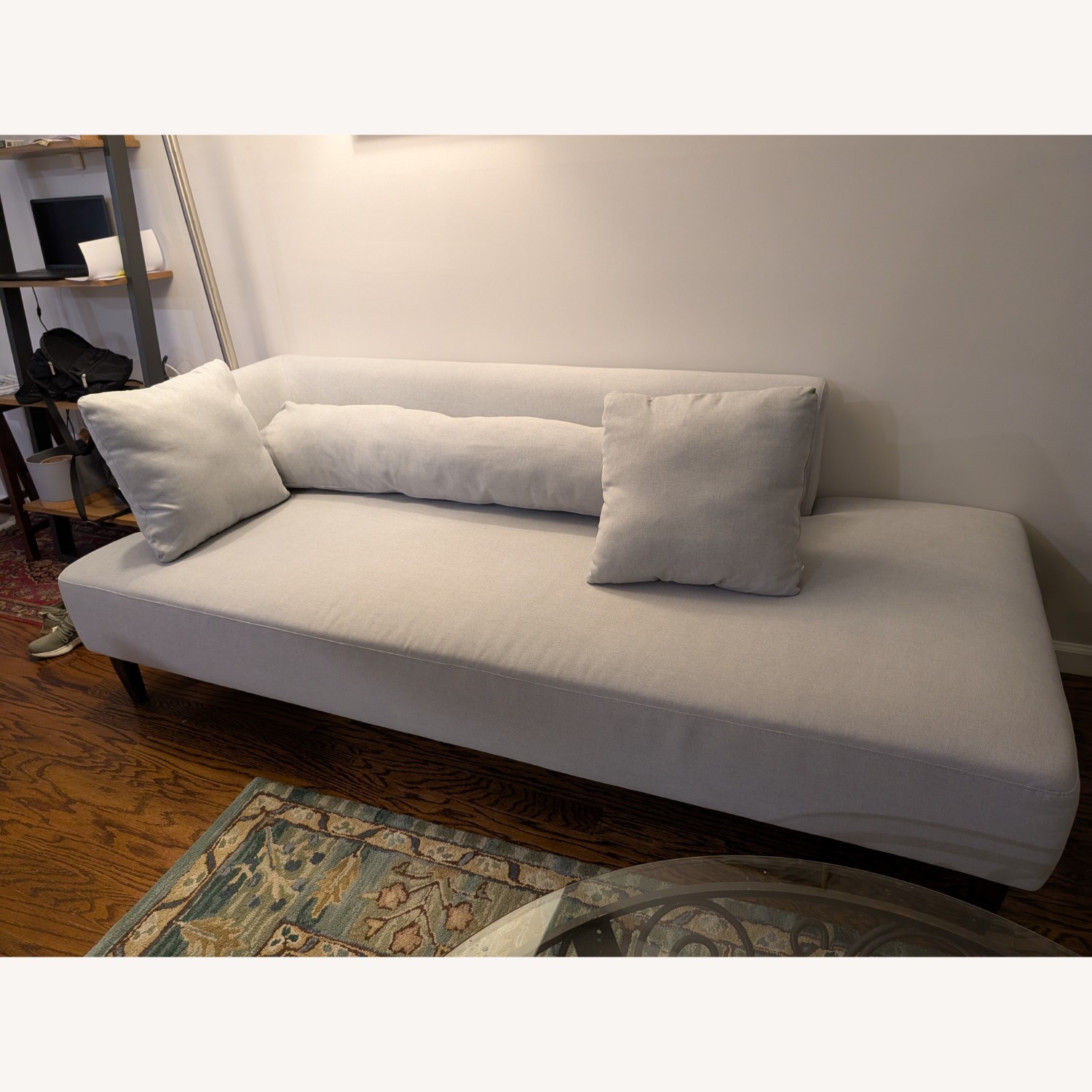 Pottery Barn Soma Palomar Light Gray Fabric Chaise Lounge - image-4