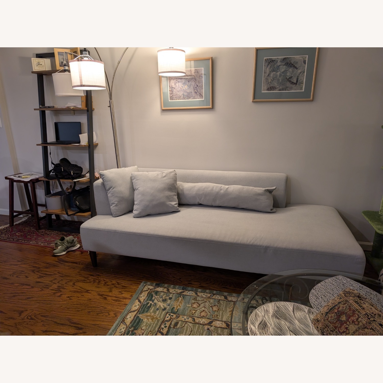 Pottery Barn Soma Palomar Light Gray Fabric Chaise Lounge - image-2