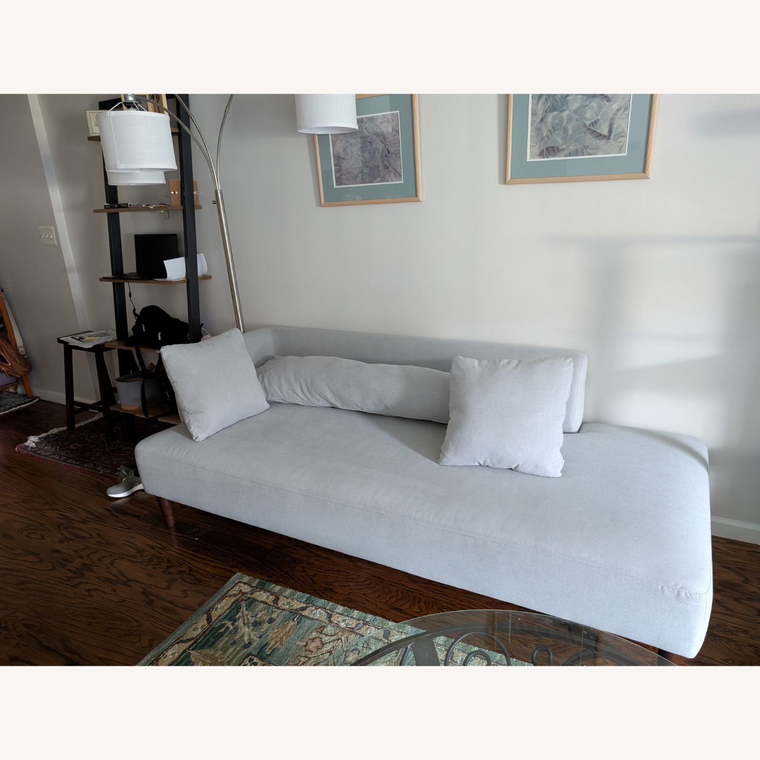 Pottery Barn Soma Palomar Light Gray Fabric Chaise Lounge - image-8