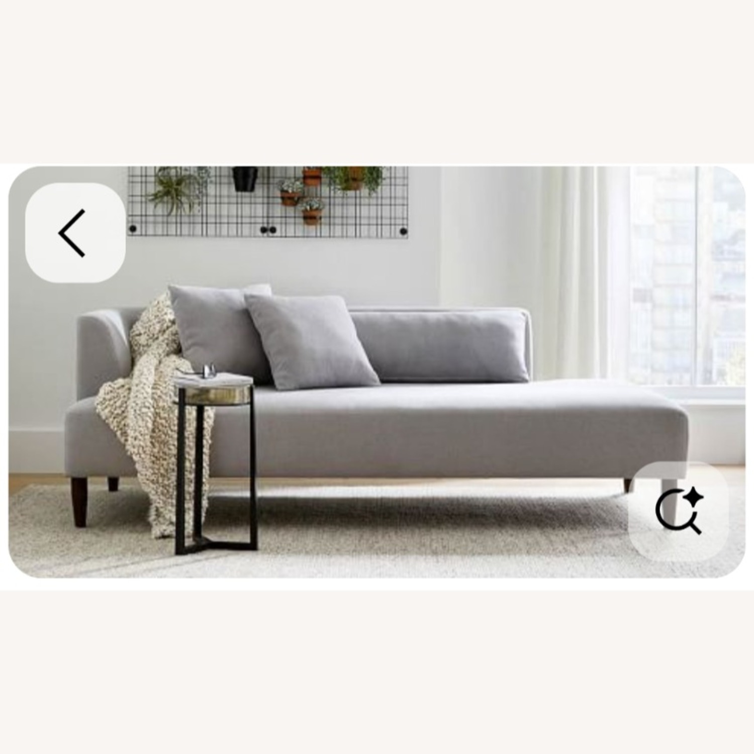 Pottery Barn Soma Palomar Light Gray Fabric Chaise Lounge - image-1