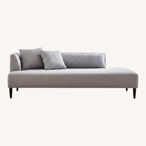 Used Pottery Barn Soma Palomar Light Gray Fabric Chaise Lounge for sale on AptDeco