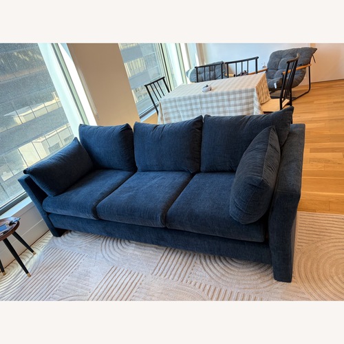Used Mantle Woodbury Blue Sofa for sale on AptDeco