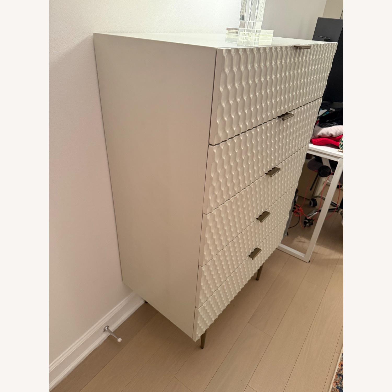 West Elm Audrey 5-Drawer Chest Parchment - image-2
