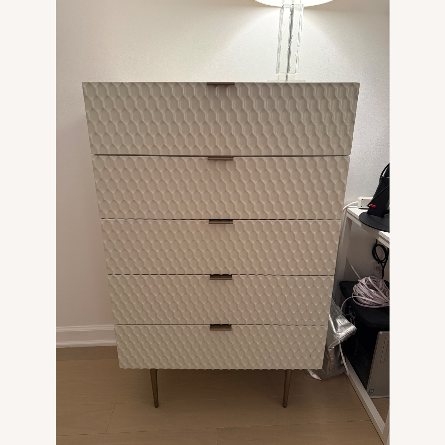 West Elm Audrey 5-Drawer Chest Parchment - image-1