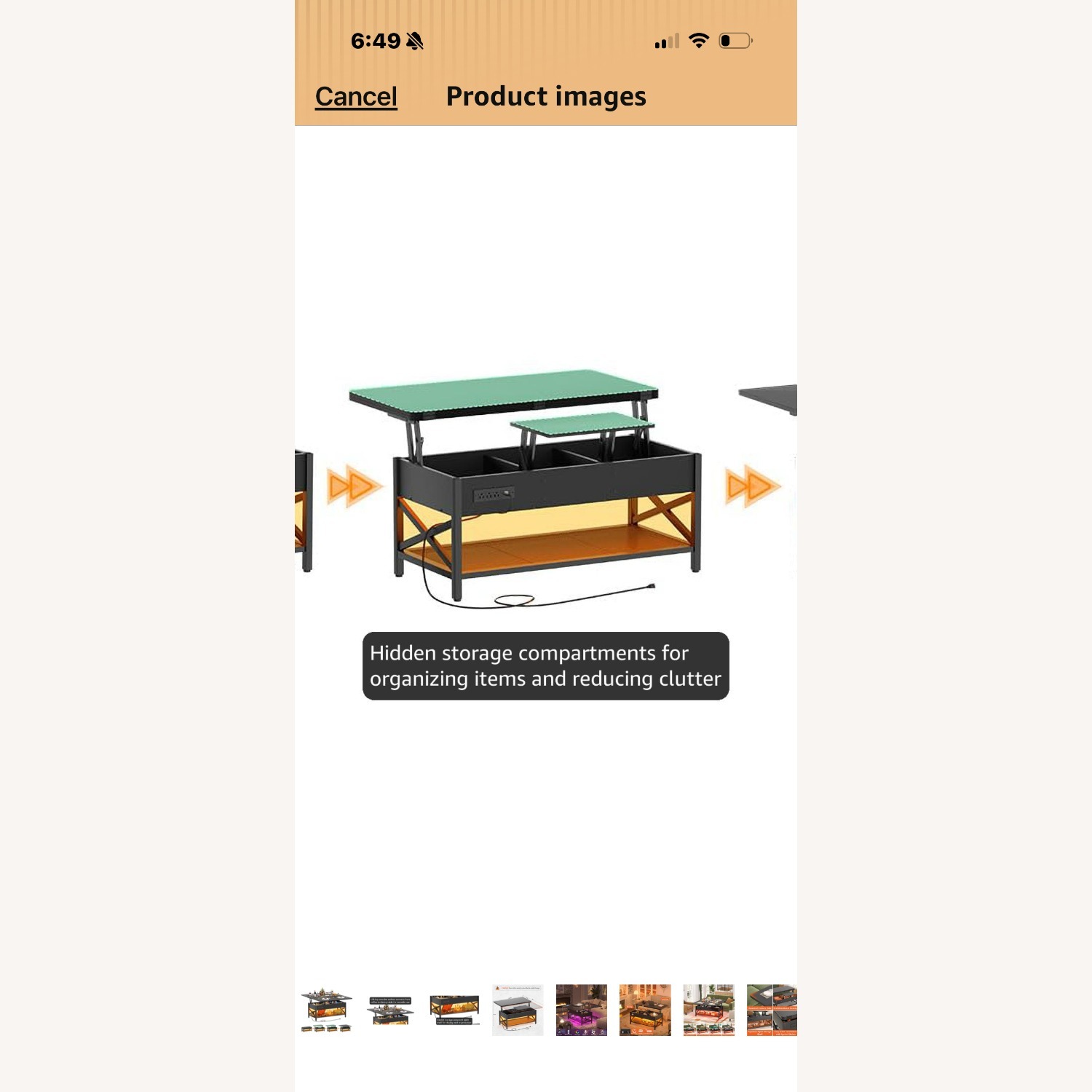 Coffee Table with Storage and Expandable Top  - image-3