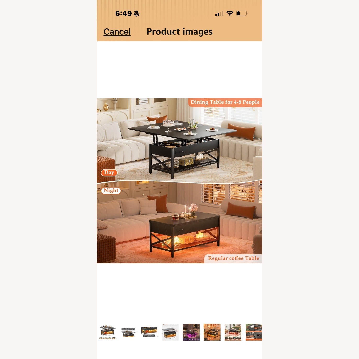 Coffee Table with Storage and Expandable Top  - image-2