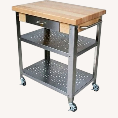 Used John Boos Cucina Elegante Wood Kitchen Island for sale on AptDeco