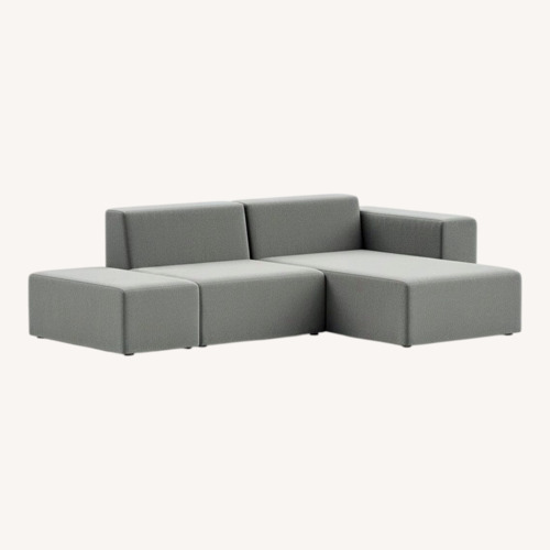 Used Floyd Light Gray Fabric 2 Piece Sectional for sale on AptDeco