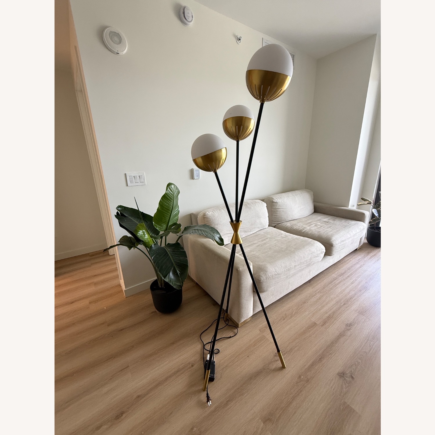 Jonathan Adler Caracas White Metal Floor Lamp - image-2