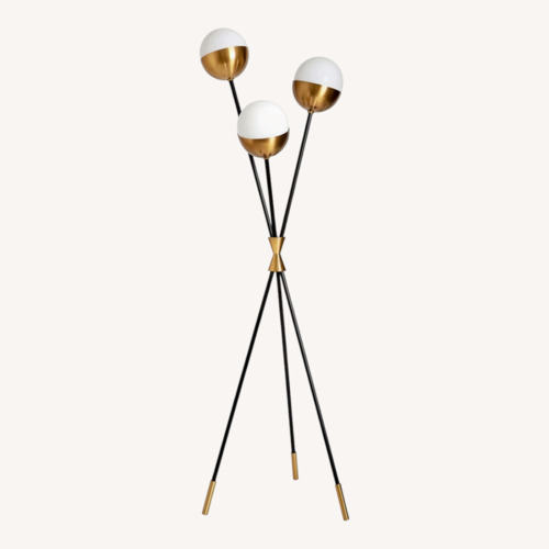 Used Jonathan Adler Caracas White Metal Floor Lamp for sale on AptDeco