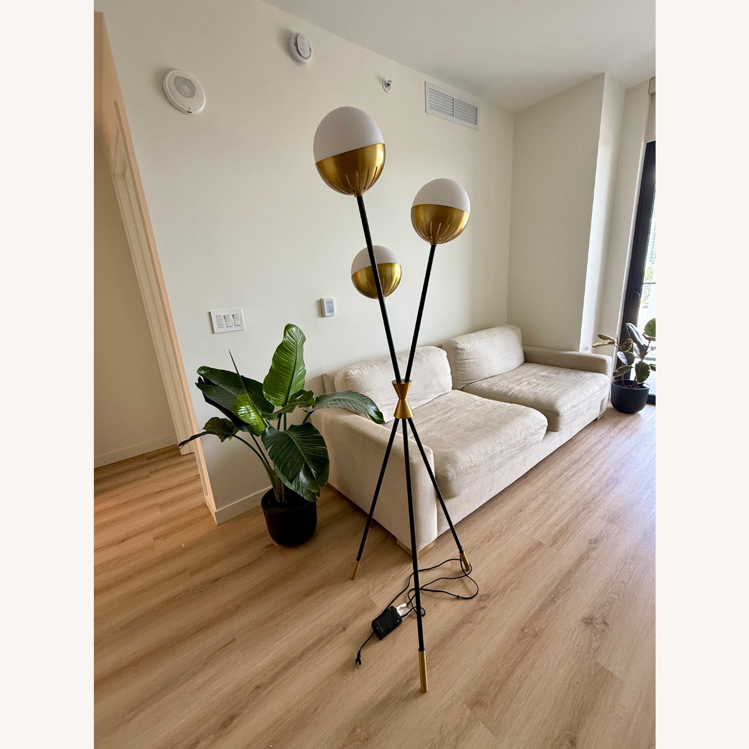Jonathan Adler Caracas White Metal Floor Lamp - image-3