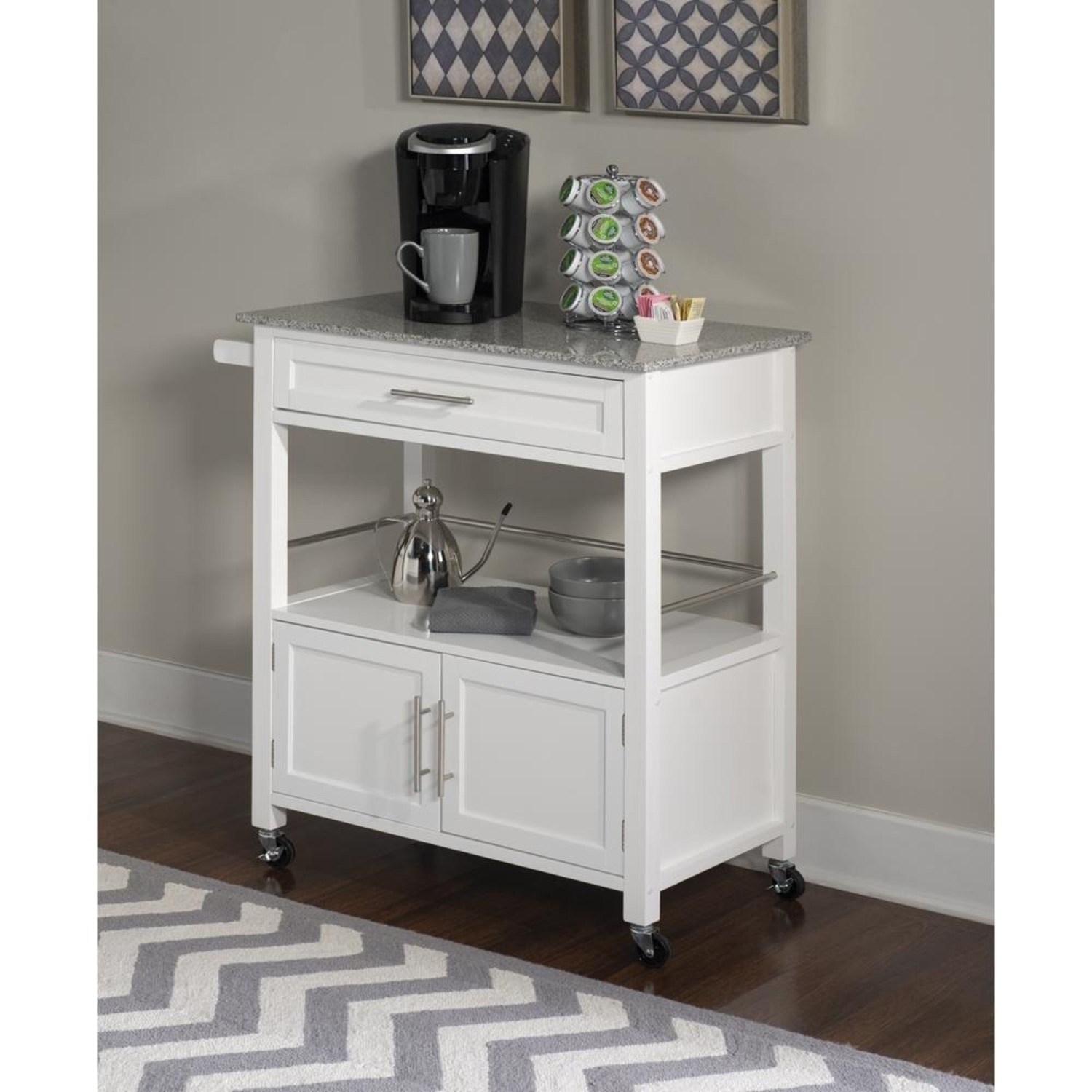John Cameron Kitchen Island/Serving Cart - image-1
